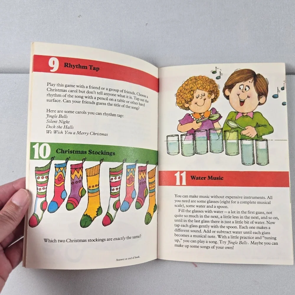 Vintage Hallmark 24 Things to Do Until Christmas Games Puzzles Activity Book